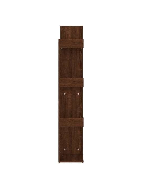 Knihovna 48 x 25,5 x 140 cm hnědý dub kompozitní dřevo