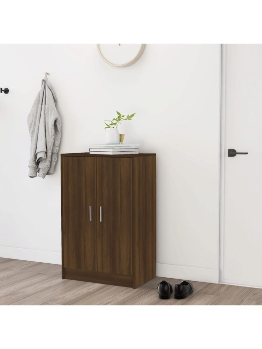 Botník hnědý dub 60 x 35 x 92 cm kompozitní dřevo
