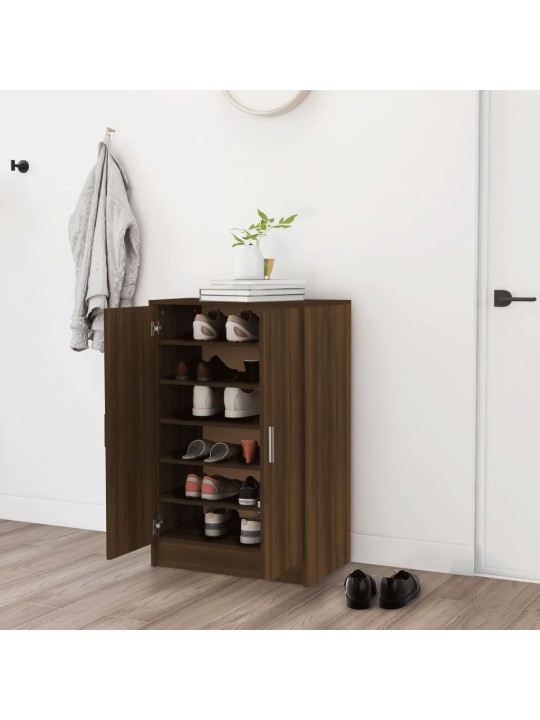 Botník hnědý dub 60 x 35 x 92 cm kompozitní dřevo