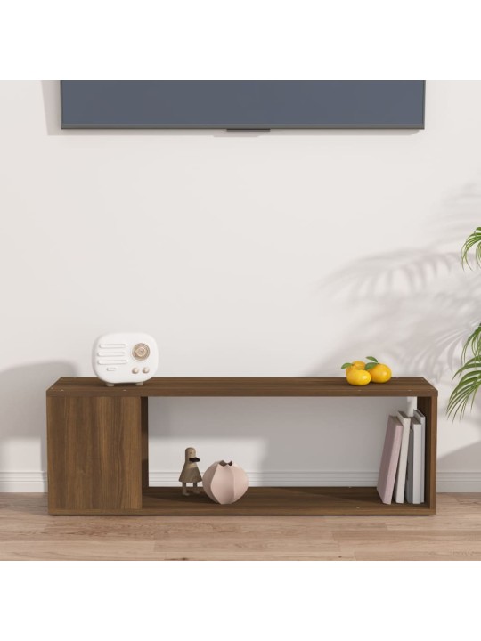 TV skříňka hnědý dub 100 x 24 x 32 cm kompozitní dřevo