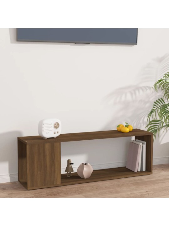 TV skříňka hnědý dub 100 x 24 x 32 cm kompozitní dřevo