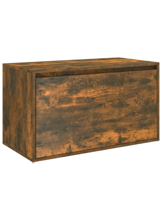 Lavice do předsíně 80 x 40 x 45 cm kouřový dub kompozitní dřevo