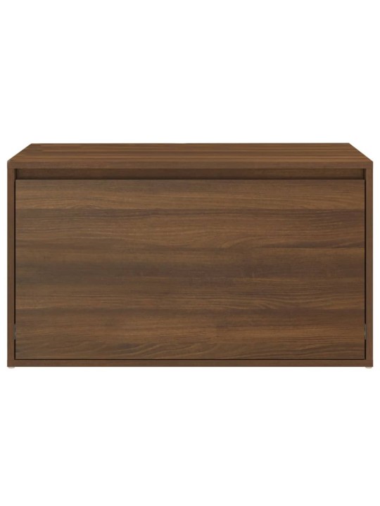 Lavice do předsíně 80 x 40 x 45 cm hnědý dub kompozitní dřevo