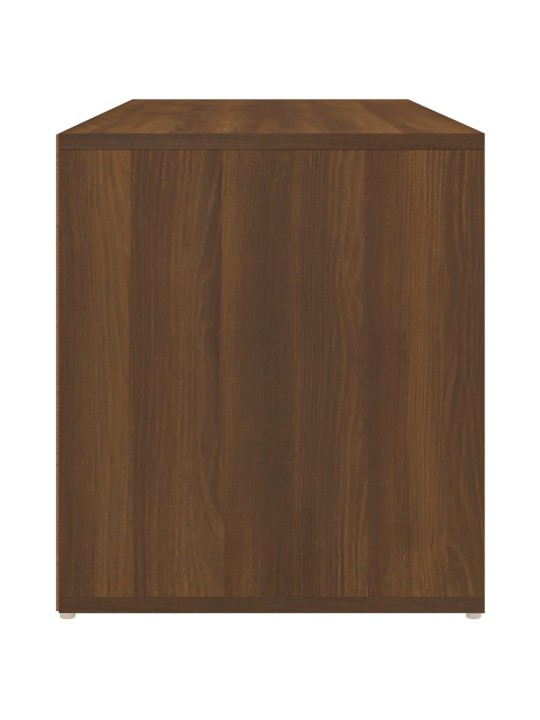 Lavice do předsíně 80 x 40 x 45 cm hnědý dub kompozitní dřevo