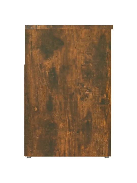 Lavice s botníkem kouřový dub 60 x 30 x 45 cm kompozitní dřevo