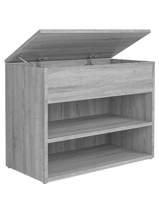 Lavice s botníkem šedá sonoma 60 x 30 x 45 cm kompozitní dřevo