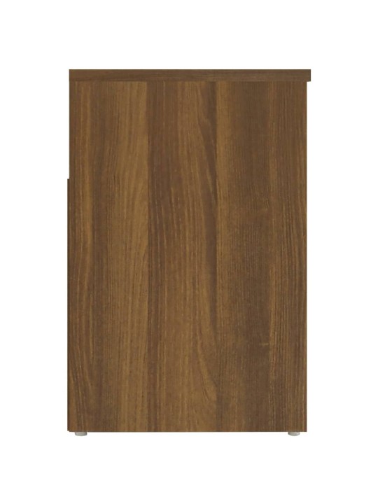 Lavice s botníkem hnědý dub 60 x 30 x 45 cm kompozitní dřevo