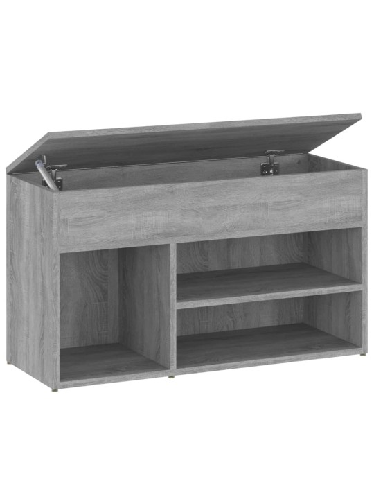 Lavice s botníkem šedá sonoma 80 x 30 x 45 cm kompozitní dřevo