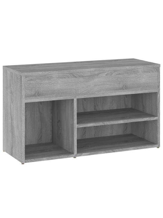 Lavice s botníkem šedá sonoma 80 x 30 x 45 cm kompozitní dřevo