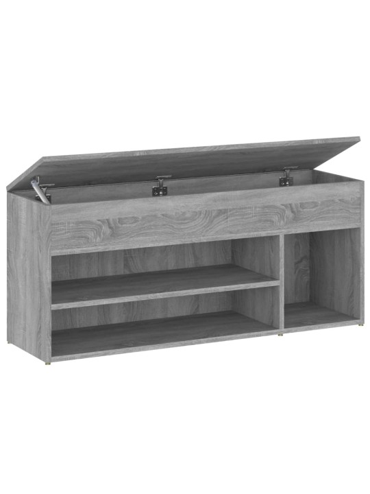 Lavice s botníkem šedá sonoma 105 x 30 x 45 cm kompozitní dřevo