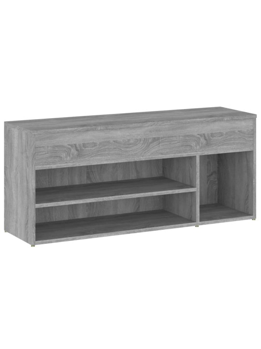 Lavice s botníkem šedá sonoma 105 x 30 x 45 cm kompozitní dřevo