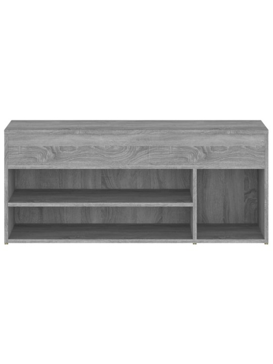 Lavice s botníkem šedá sonoma 105 x 30 x 45 cm kompozitní dřevo