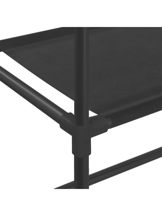 2patrový úložný regál nad pračku černý 69 x 28 x 143 cm železo