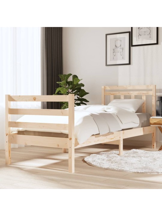 Rám postele 75 x 190 cm Small Single masivní dřevo