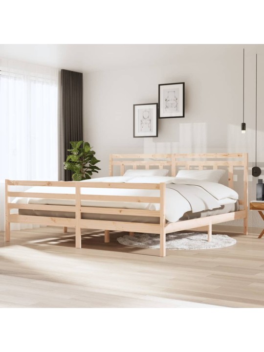 Rám postele masivní dřevo 200 x 200 cm