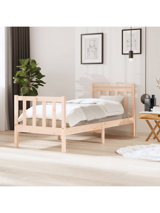 Rám postele 75 x 190 cm Small Single masivní dřevo