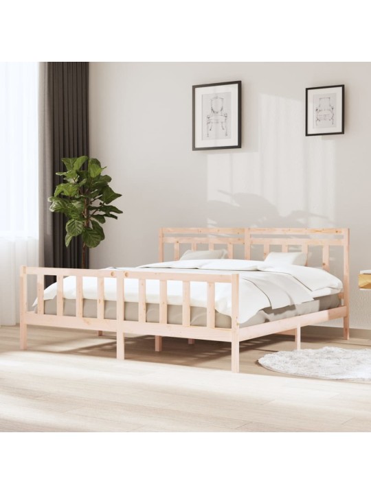 Rám postele masivní dřevo 200 x 200 cm