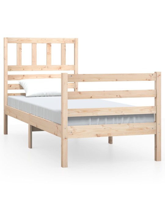 Rám postele 90 x 190 cm Single masivní dřevo