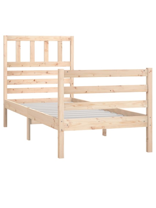 Rám postele 90 x 190 cm Single masivní dřevo