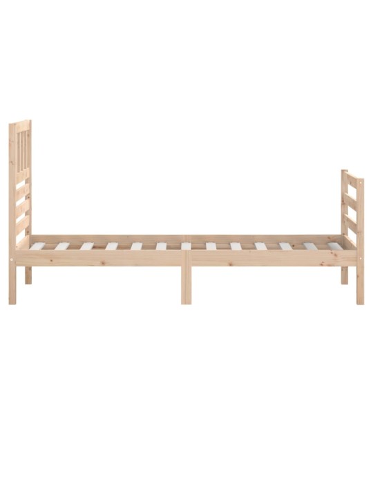 Rám postele 90 x 190 cm Single masivní dřevo