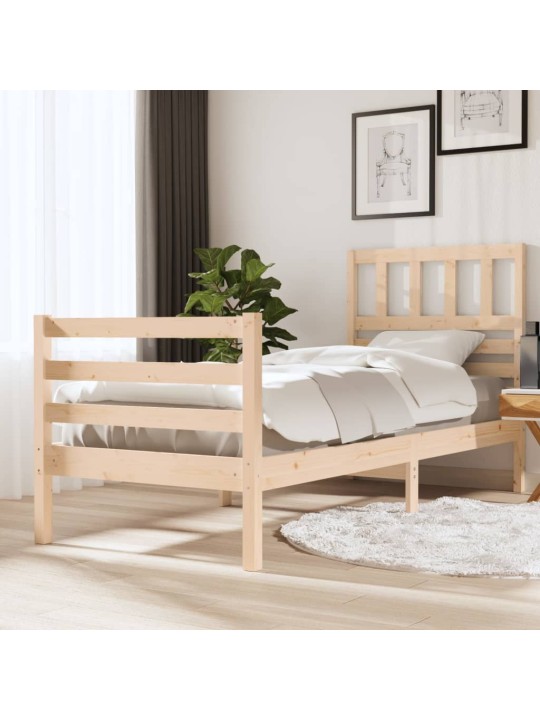 Rám postele 90 x 190 cm Single masivní dřevo
