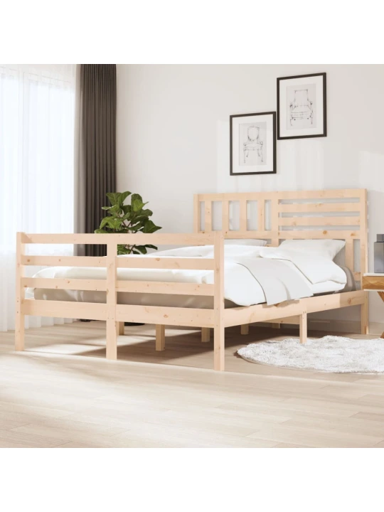 Rám postele 120 x 190 cm Small Double masivní dřevo