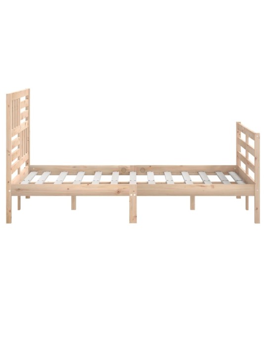 Rám postele 150 x 200 cm King Size masivní dřevo