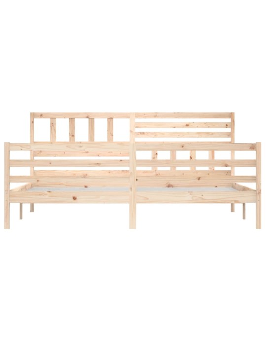 Rám postele bez matrace masivní dřevo 200 x 200 cm