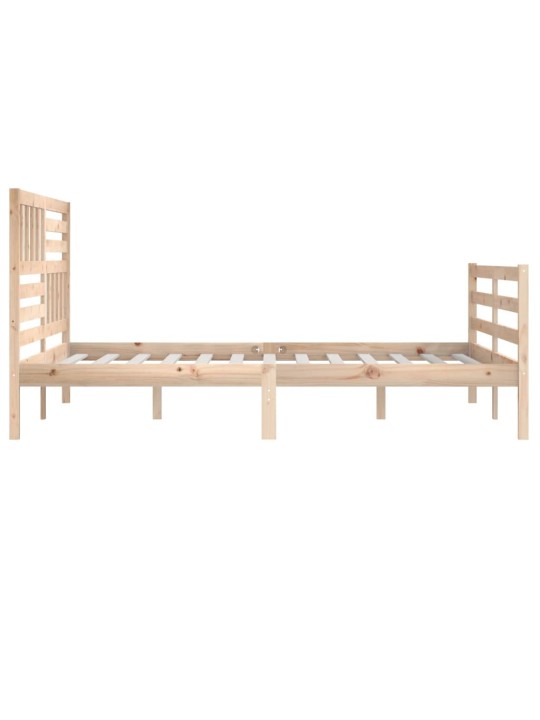 Rám postele bez matrace masivní dřevo 200 x 200 cm