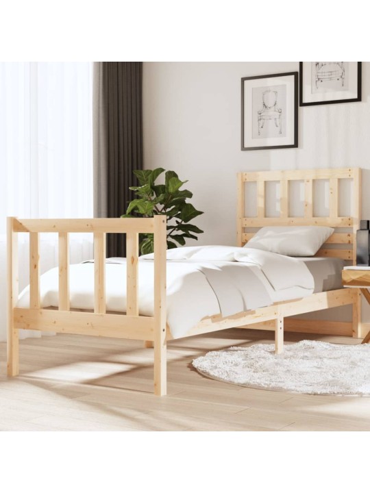 Rám postele 75 x 190 cm Small Single masivní dřevo