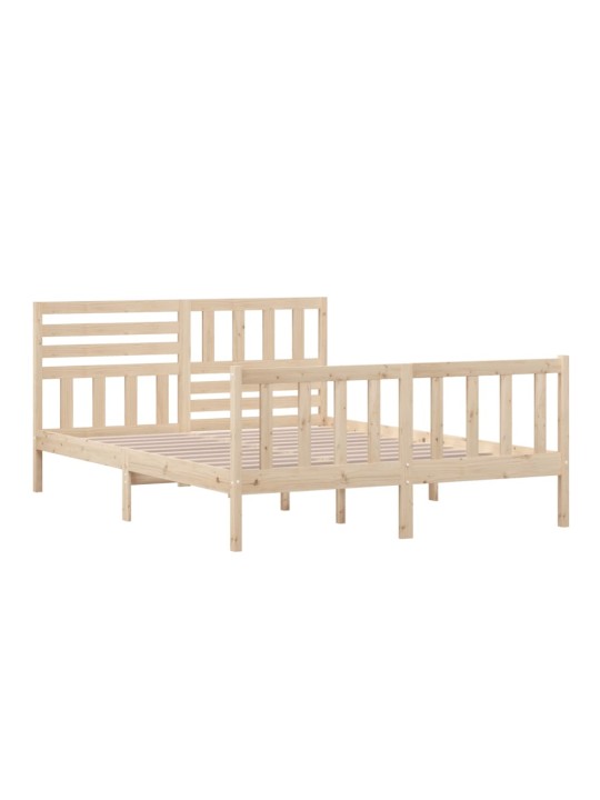 Rám postele 150 x 200 cm King Size masivní dřevo