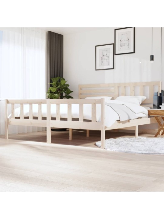 Rám postele masivní dřevo 200 x 200 cm