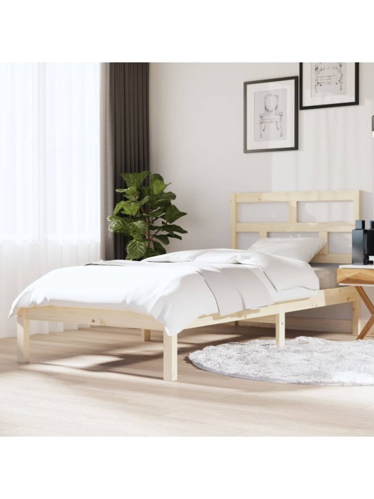 Rám postele 90 x 190 cm Single masivní dřevo