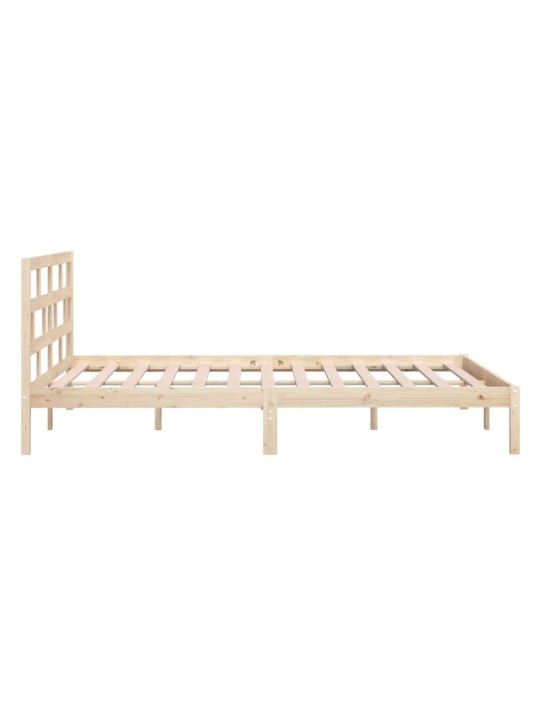 Rám postele 135 x 190 cm Double masivní dřevo