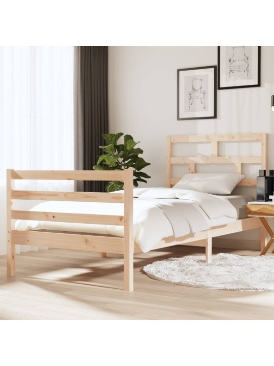 Rám postele 90 x 190 cm Single masivní dřevo