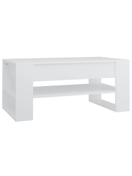 Konferenční stolek bílý 102 x 55 x 45 cm kompozitní dřevo