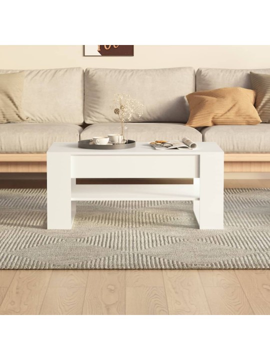 Konferenční stolek bílý 102 x 55 x 45 cm kompozitní dřevo