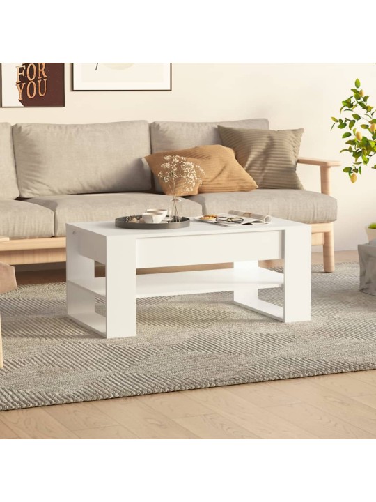 Konferenční stolek bílý 102 x 55 x 45 cm kompozitní dřevo