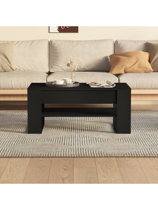 Konferenční stolek černý 102 x 55 x 45 cm kompozitní dřevo