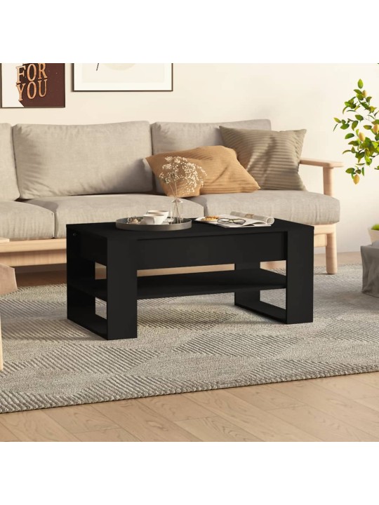 Konferenční stolek černý 102 x 55 x 45 cm kompozitní dřevo