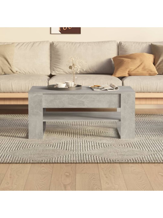 Konferenční stolek betonově šedý 102x55x45 cm kompozitní dřevo