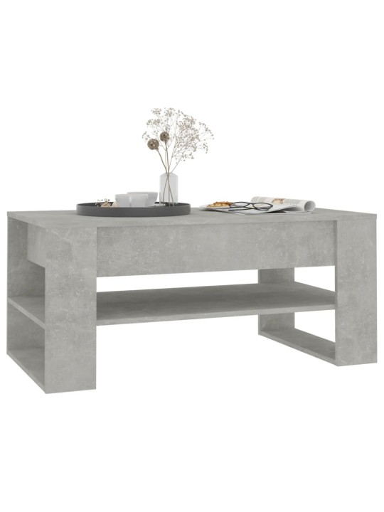 Konferenční stolek betonově šedý 102x55x45 cm kompozitní dřevo