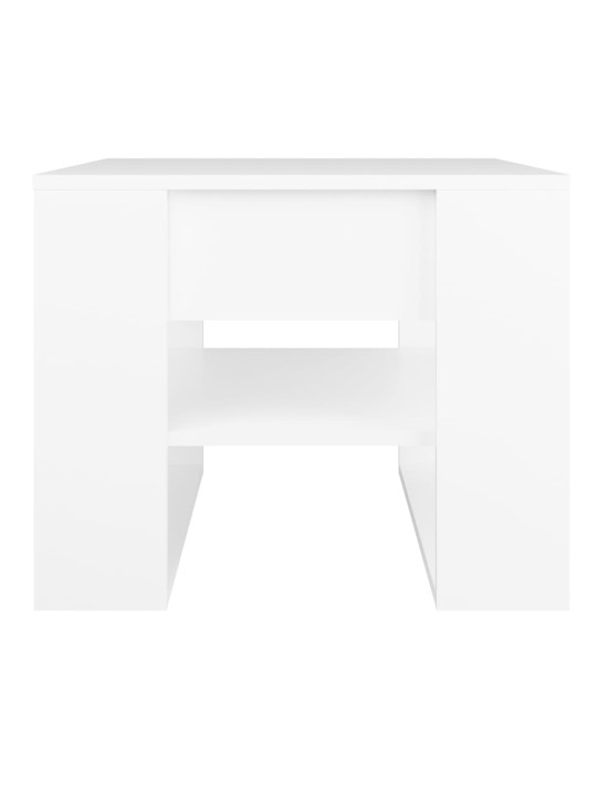 Konferenční stolek bílý 55,5 x 55 x 45 cm kompozitní dřevo