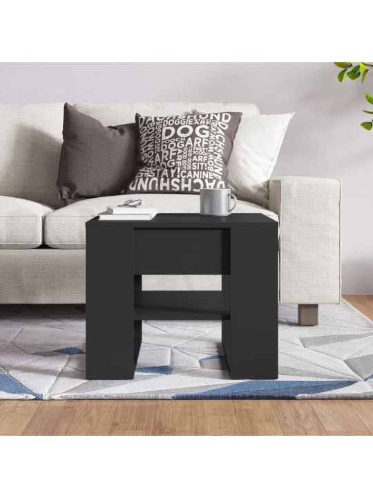 Konferenční stolek černý 55,5 x 55 x 45 cm kompozitní dřevo