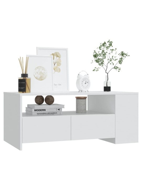 Konferenční stolek bílý 102 x 55 x 42 cm kompozitní dřevo