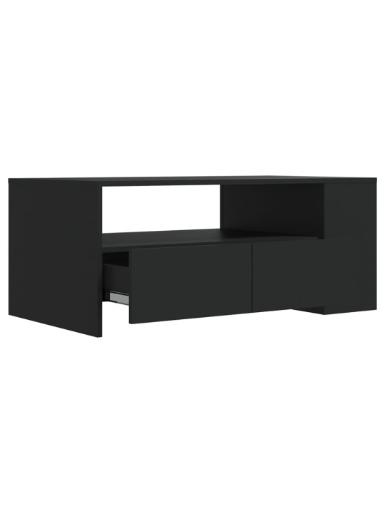Konferenční stolek černý 102 x 55 x 42 cm kompozitní dřevo