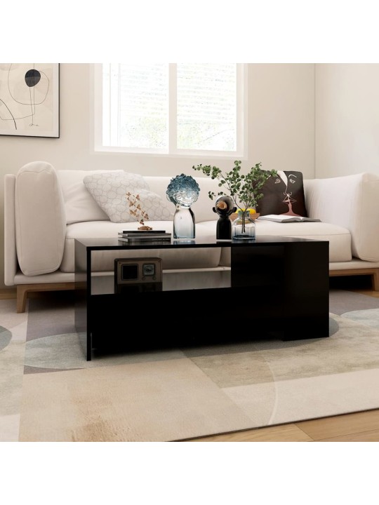 Konferenční stolek černý 102 x 55 x 42 cm kompozitní dřevo