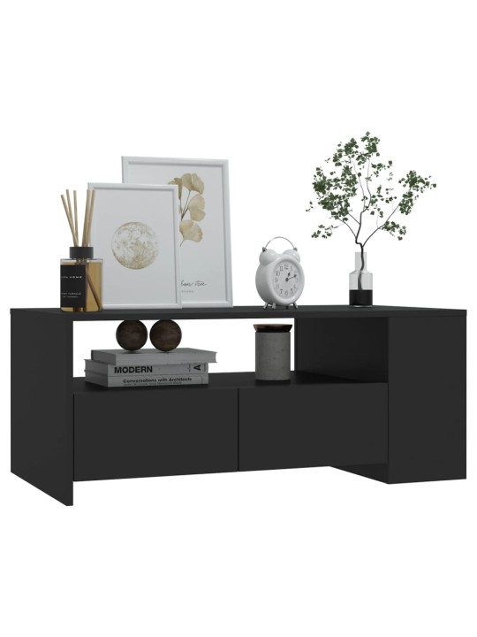 Konferenční stolek černý 102 x 55 x 42 cm kompozitní dřevo