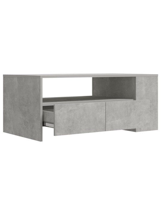 Konferenční stolek betonově šedý 102x55x42 cm kompozitní dřevo