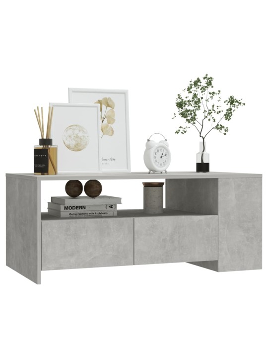 Konferenční stolek betonově šedý 102x55x42 cm kompozitní dřevo